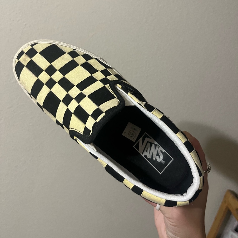 Platform checkered Vans